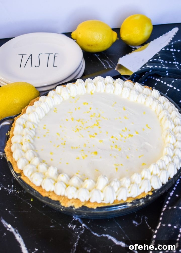 Creamy Lemon Sour Cream Pie Recipe for Tangy Dessert 3 Sour Cream Lemon Pie