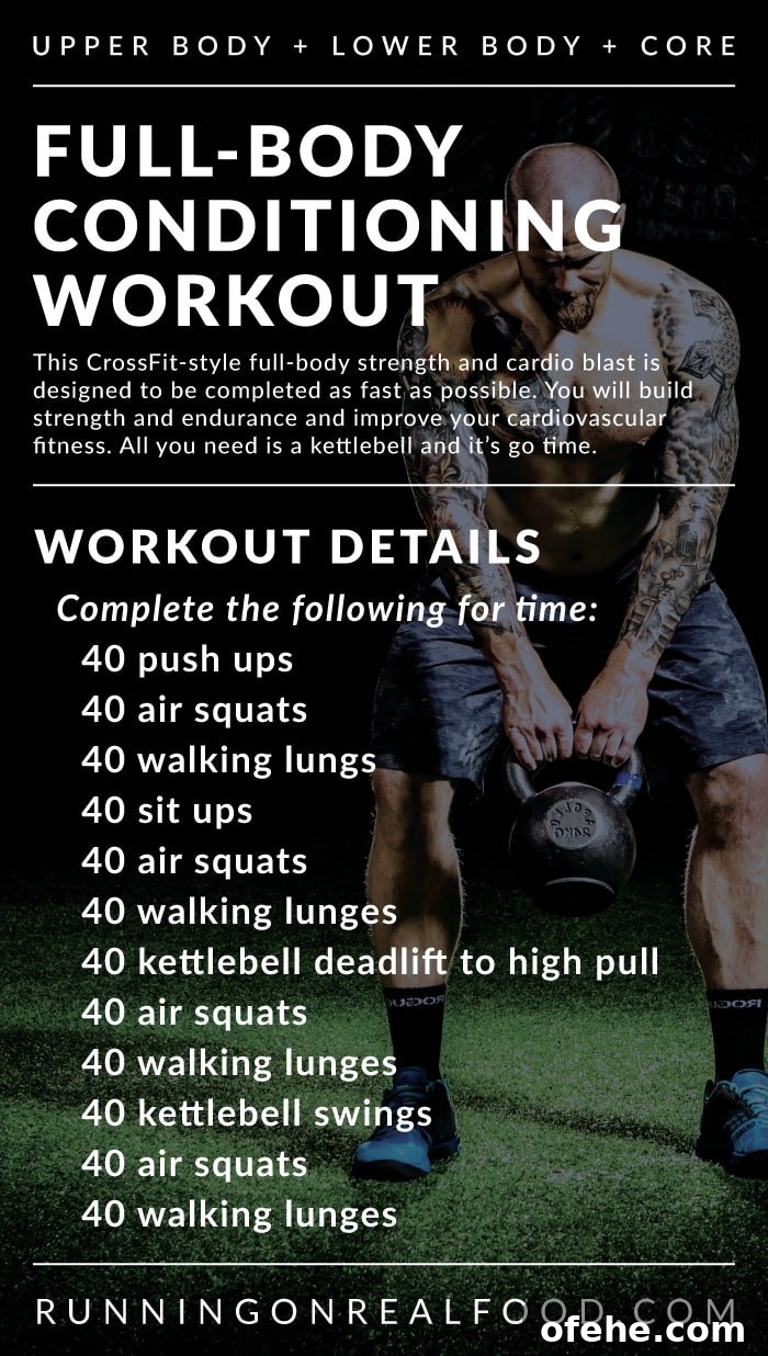 Tabata Sprints and a CrossFit-Style Full-Body Conditioning Workout