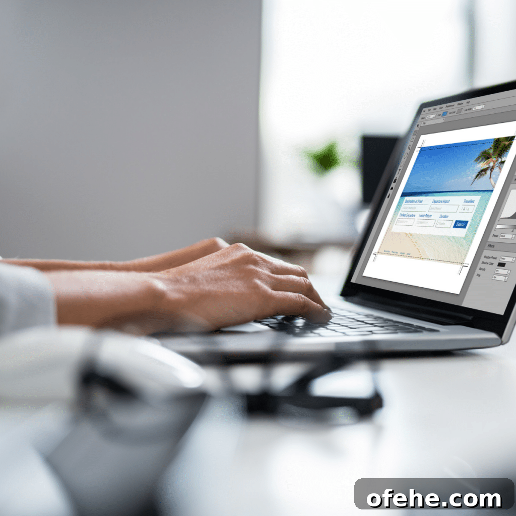 Buying SVG Files: 9 Tips to Choose the Right Design and License 6 Close up of designer's hand editing photo on computer in office