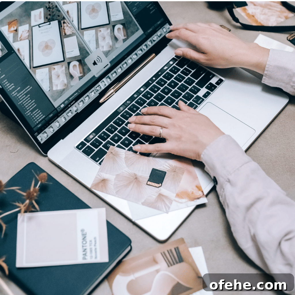 Buying SVG Files: 9 Tips to Choose the Right Design and License 7 a person using laptop editing some photos