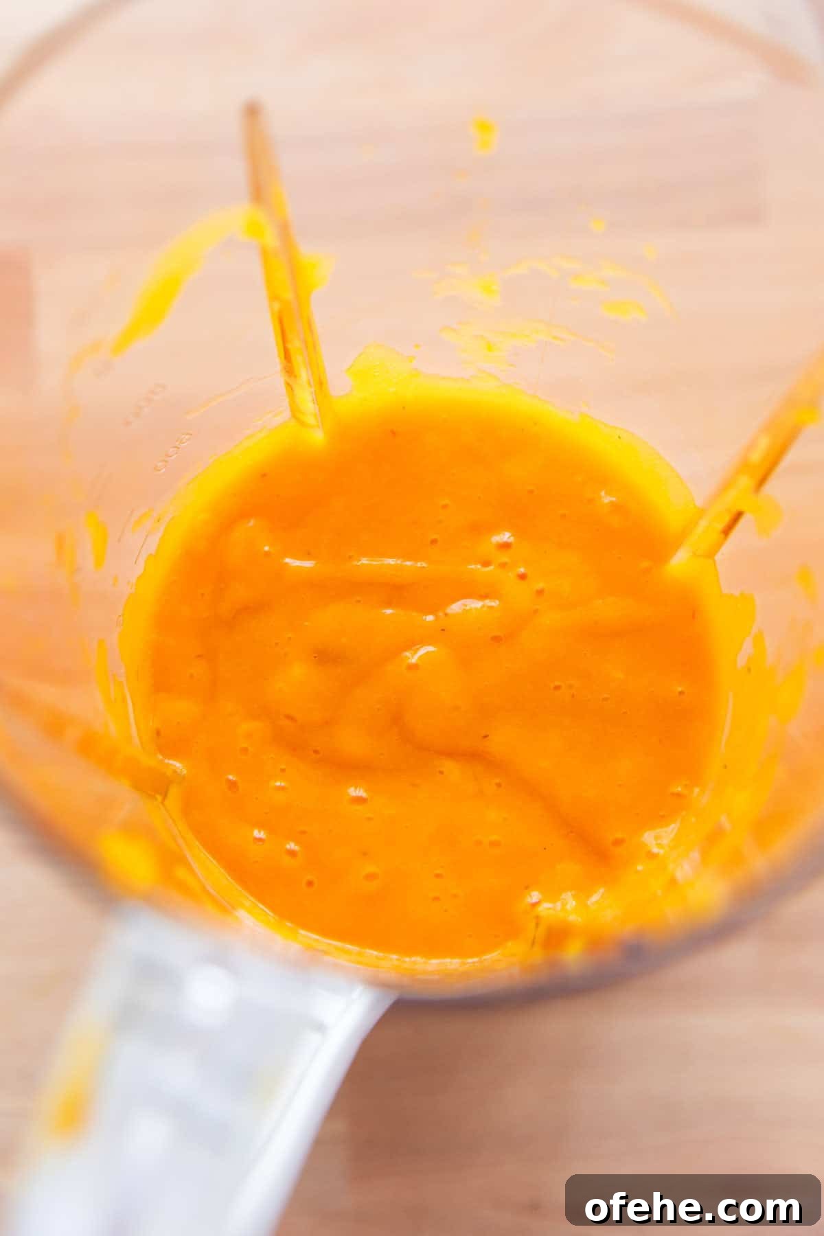 Authentic Aam Ras Recipe: Creamy Mango Pulp for Indian Meals 3 picture of Aam ras in a blender