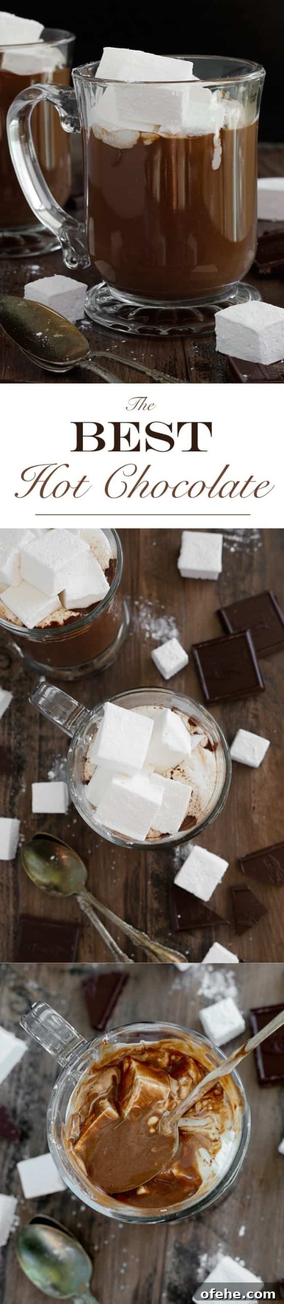 Decadent Hot Chocolate Recipe for Rich, Comforting Cocoa 7 The BEST Hot Chocolate: This hot chocolate is incredibly rich, creamy and silky. It is decadence in a mug. Deep dark chocolate is balanced with a little salt to temper the sweetness and to enhance the chocolate flavor.