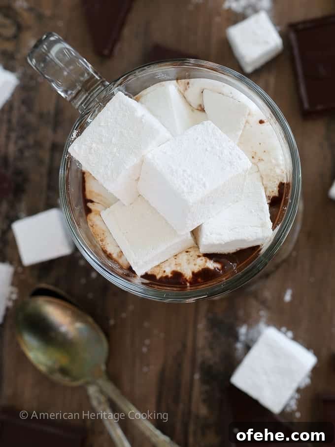 Decadent Hot Chocolate Recipe for Rich, Comforting Cocoa 3 The BEST Hot Chocolate: This hot chocolate is incredibly rich, creamy and silky. It is decadence in a mug. Deep dark chocolate is balanced with a little salt to temper the sweetness and to enhance the chocolate flavor.