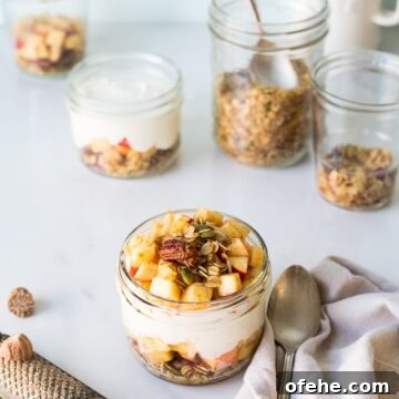 SweeTango Apple Pie Yogurt Parfait Recipe for Fall Dessert 4 sweetango apple pie yogurt parfait with granola