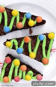 Christmas Tree Brownies Recipe: Festive St. Patrick’s Day Treat 3 Christmas Tree Brownies are rich and fudgy chocolate brownies decorated like Christmas trees for a fun Christmas treat. #christmas #christmasbaking #christmastreebrownies #christmasbrownies #fudgybrownies
