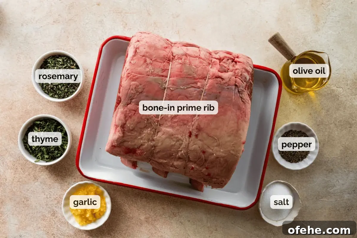 Garlic Herb Crusted Prime Rib Rub: Savory Seasoning Blend 6 ingredients for prime rib rub recipe