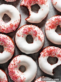 Baked Red Velvet Donuts Recipe for Moist, Fluffy Donuts 5 Easy to make baked red velvet donuts are glazed with a cream cheese frosting