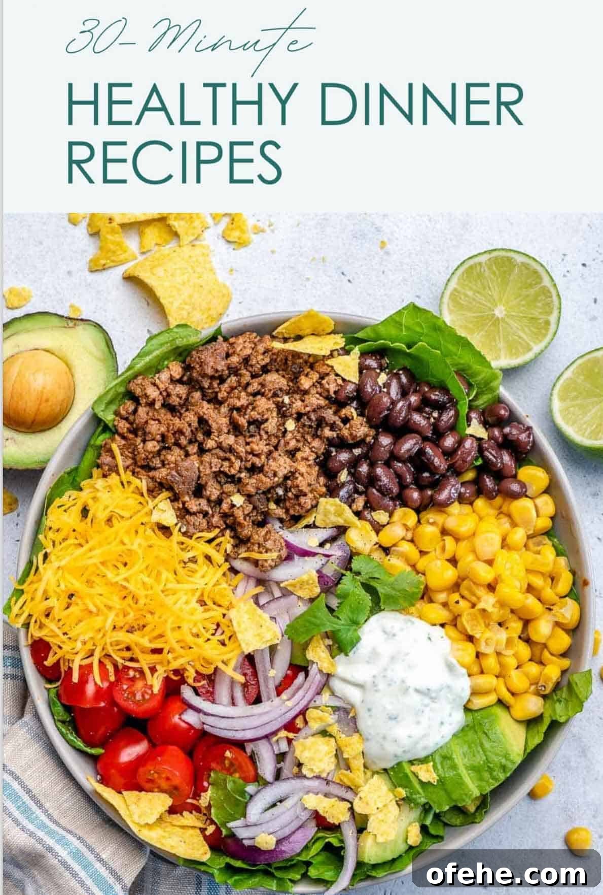 Cottage Cheese Loaf Recipe: Soft, Tangy Homemade Bread 8 ebook cover with taco salad bowl in the image.