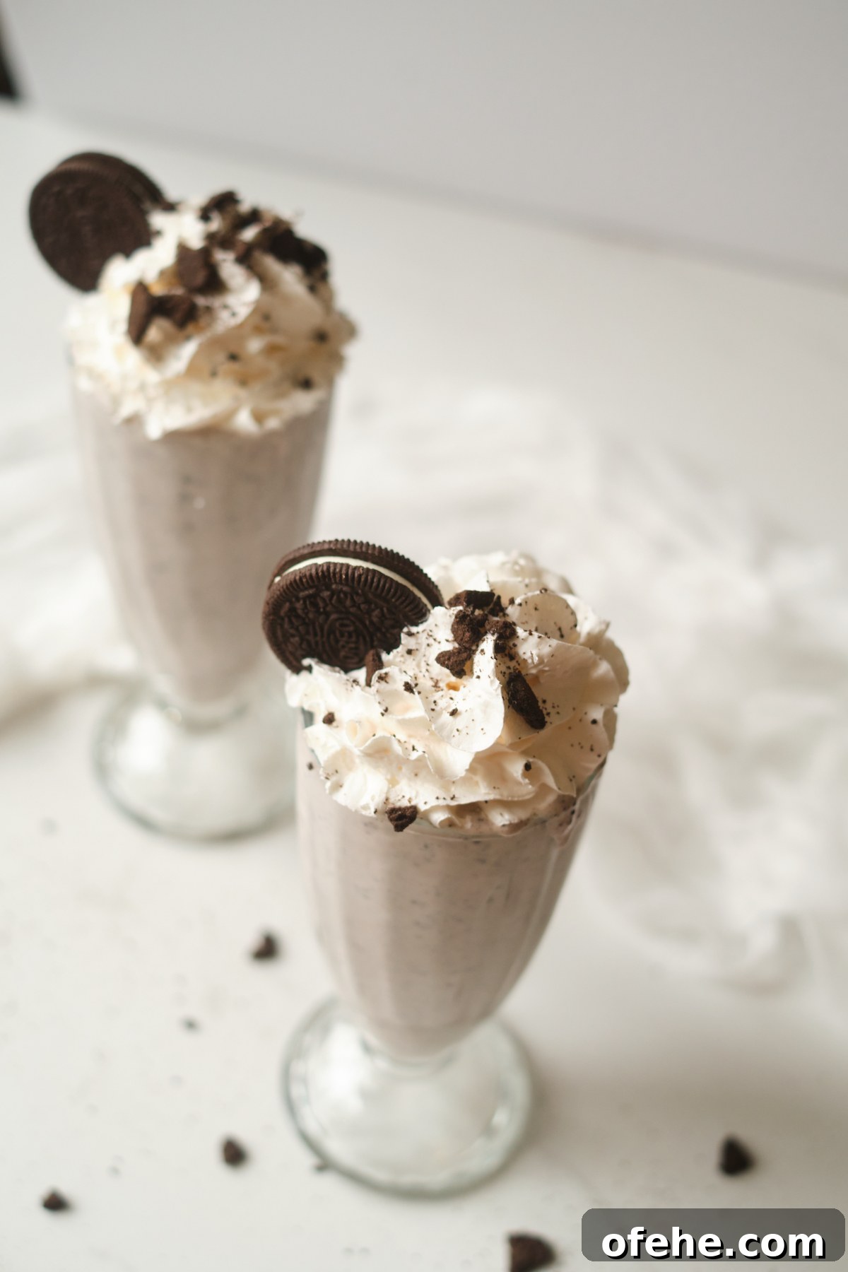 Oreo Milkshake Recipe: How to Make It with a Ninja Creami 2 the completed oreo milkshake recipe