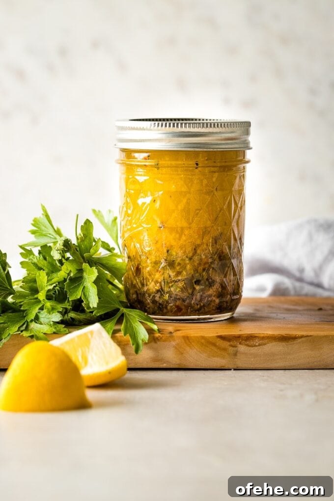 Creamy Italian Tortellini Salad with Sun-Dried Tomatoes & Pesto 5 Jar of homemade Italian salad dressing.