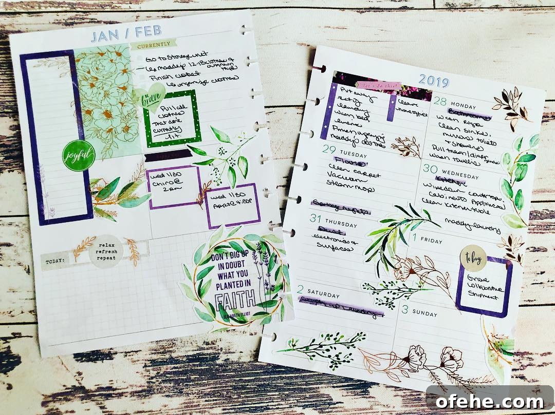 Spring-Inspired Cleaning Spread