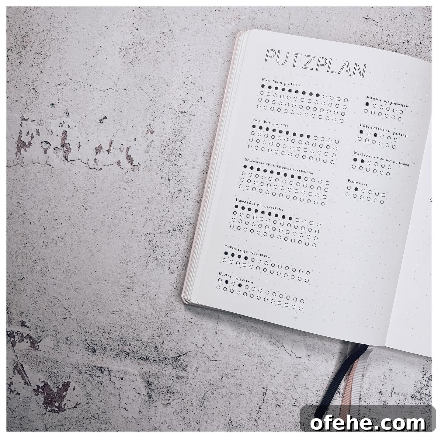 Cleaning Routines Bujo Spread