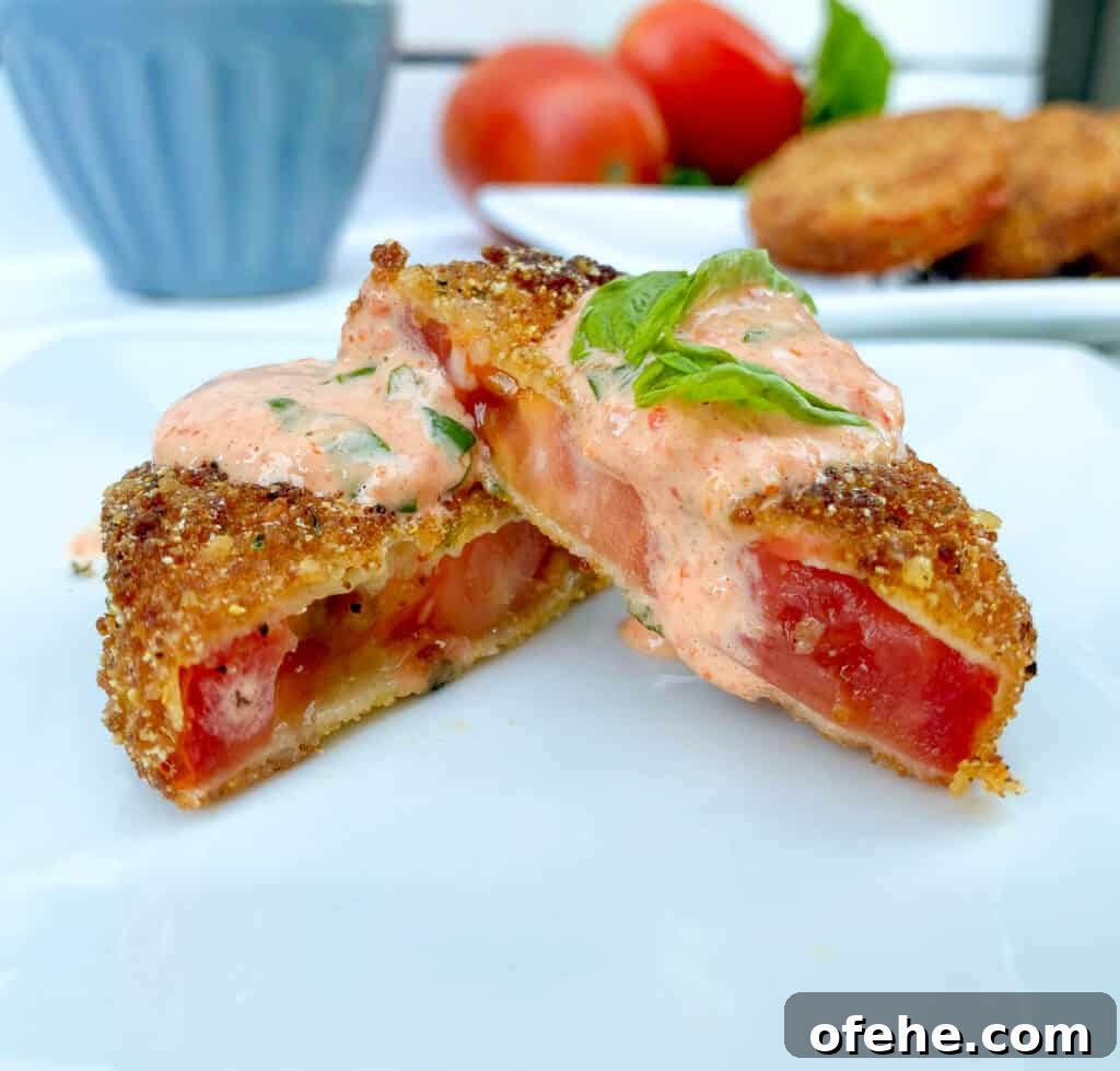 inexpensive fried tomatoes snack.