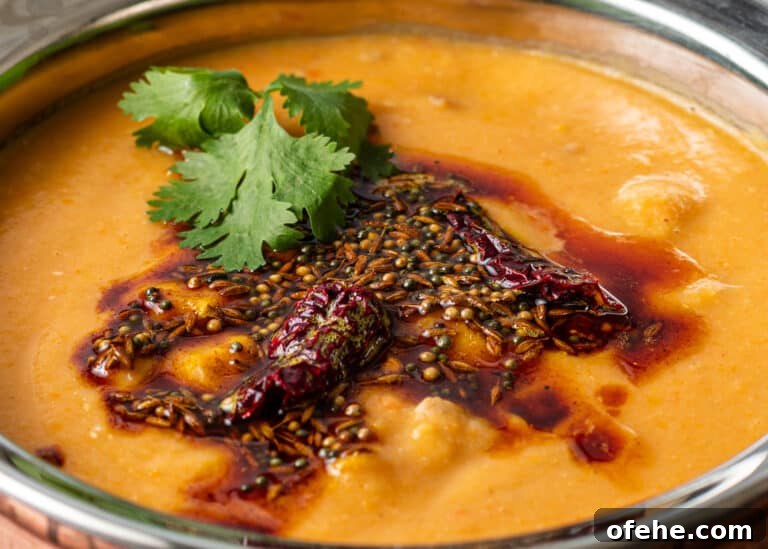 Indian Tadka: Mastering the Art of Tempering Spices 6 tadka spices on soup top