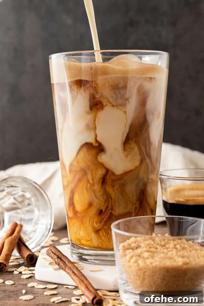 Iced Brown Sugar Oatmilk Shaken Espresso Recipe — Starbucks Copycat 2 Starbucks Copycat Shaken Espresso with Oatmilk