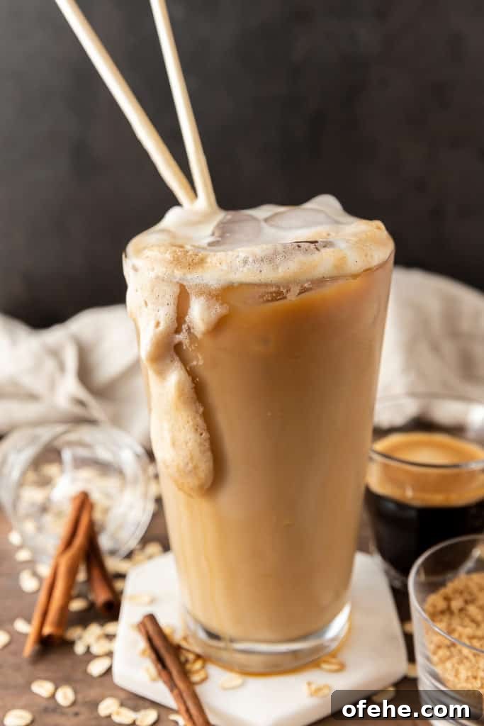 Iced Brown Sugar Oatmilk Shaken Espresso Recipe — Starbucks Copycat 5 Iced Brown Sugar Oatmilk Shaken Espresso
