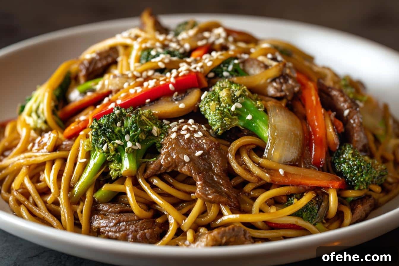 blackstone beef lo mein recipe