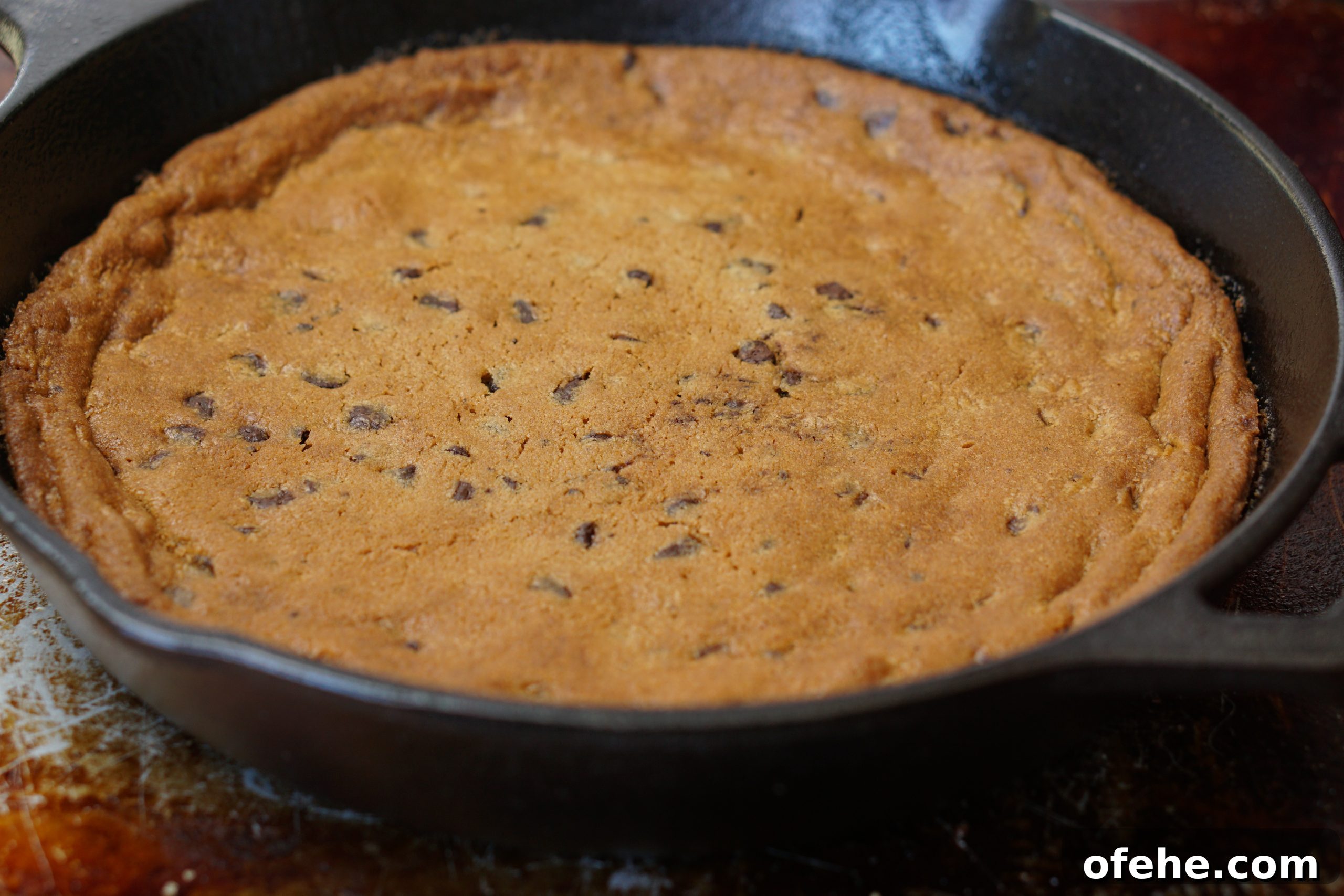 Skillet Chocolate Chip Pizookie Recipe: Gooey Dessert for Sharing 11 DSC08819