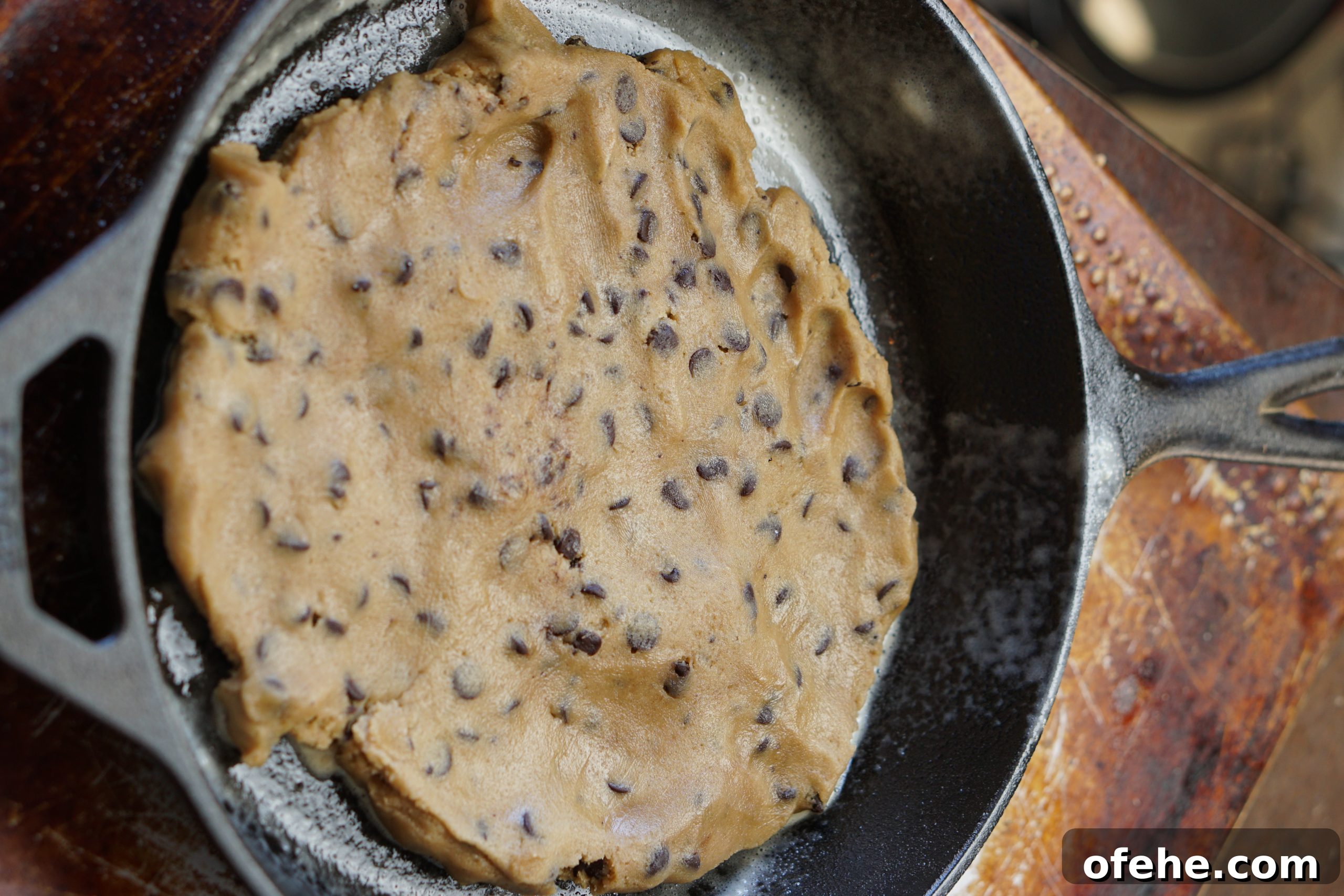 Skillet Chocolate Chip Pizookie Recipe: Gooey Dessert for Sharing 7 DSC08802