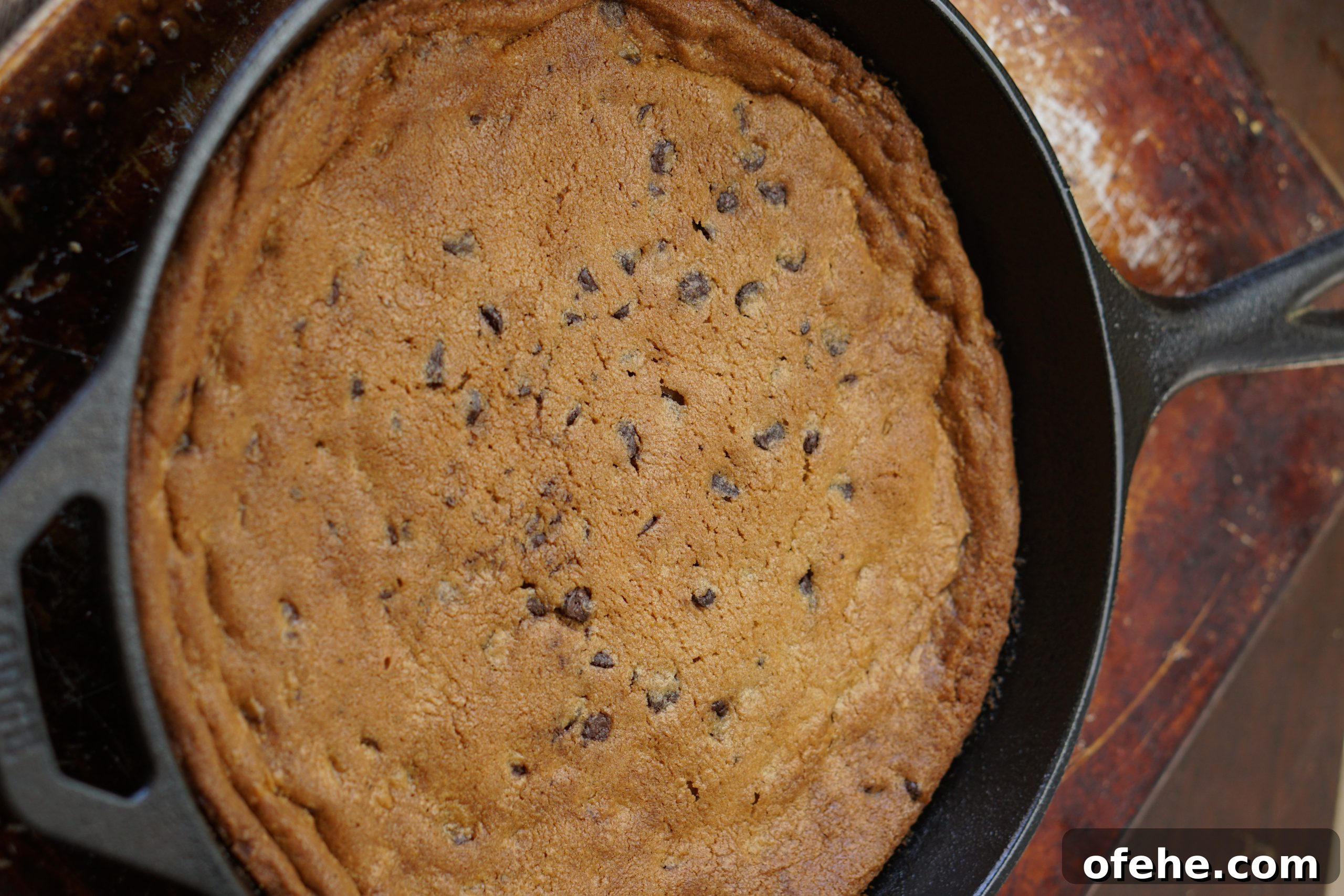 Skillet Chocolate Chip Pizookie Recipe: Gooey Dessert for Sharing 8 DSC08815
