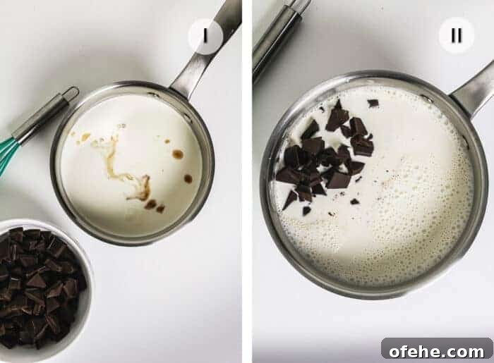 Steps 1 and 2 to making this French recipe