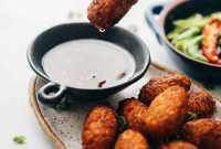 Crispy Vegetable Nuggets with Sichuan Dipping Sauce