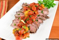 Italian Flank Steak with Balsamic Roasted Tomatoes Recipe