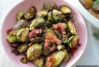 Oven-Roasted Brussels Sprouts with Crispy Bacon