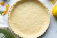 Buttery Citrus Shortbread Tart Crust Recipe