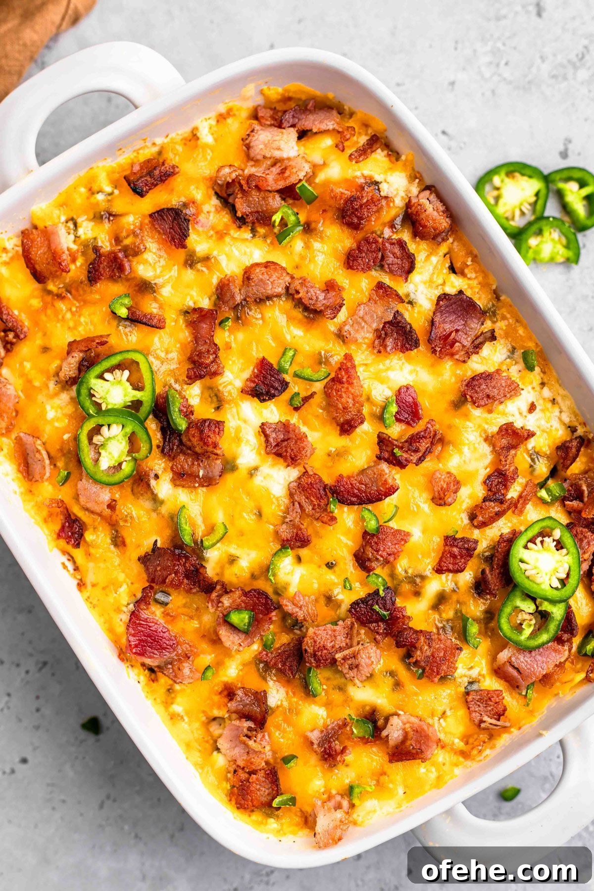 3. Keto Jalapeno Popper Casserole