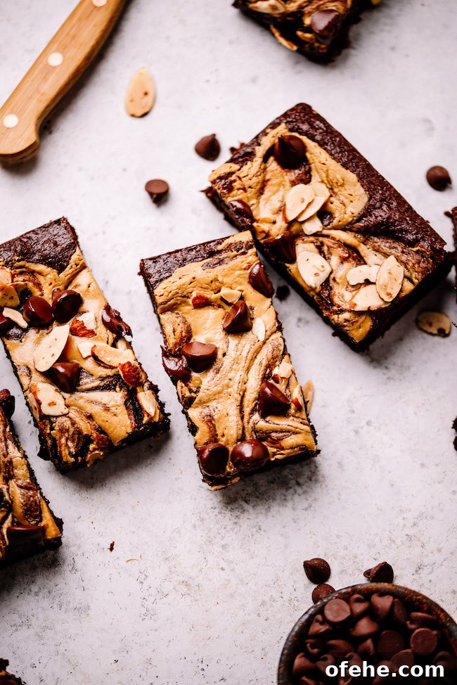 Fudgy Almond Butter Tahini Brownies 2 Almond butter tahini brownies