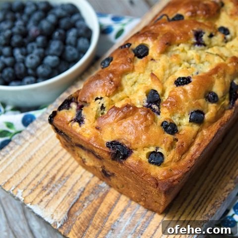  Zucchini, Blueberry & Buttermilk Bread