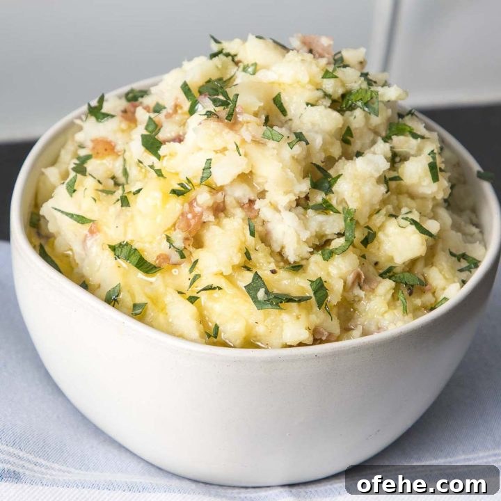 Wholesome Thanksgiving Recipes 2025 for a Lighter Feast 7 Chunky mashed potatoes and root veggies with the skins still on.