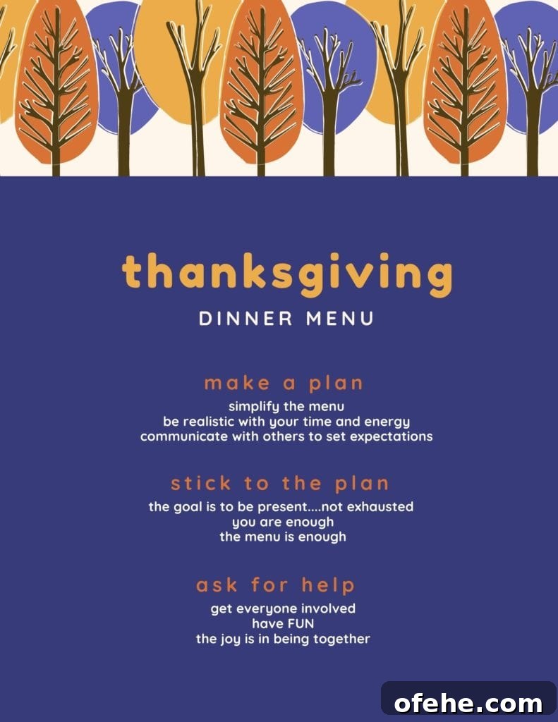 Wholesome Thanksgiving Recipes 2025 for a Lighter Feast 26 Stress free thanksgiving menu: make a plan, stick to the plan, ask for help