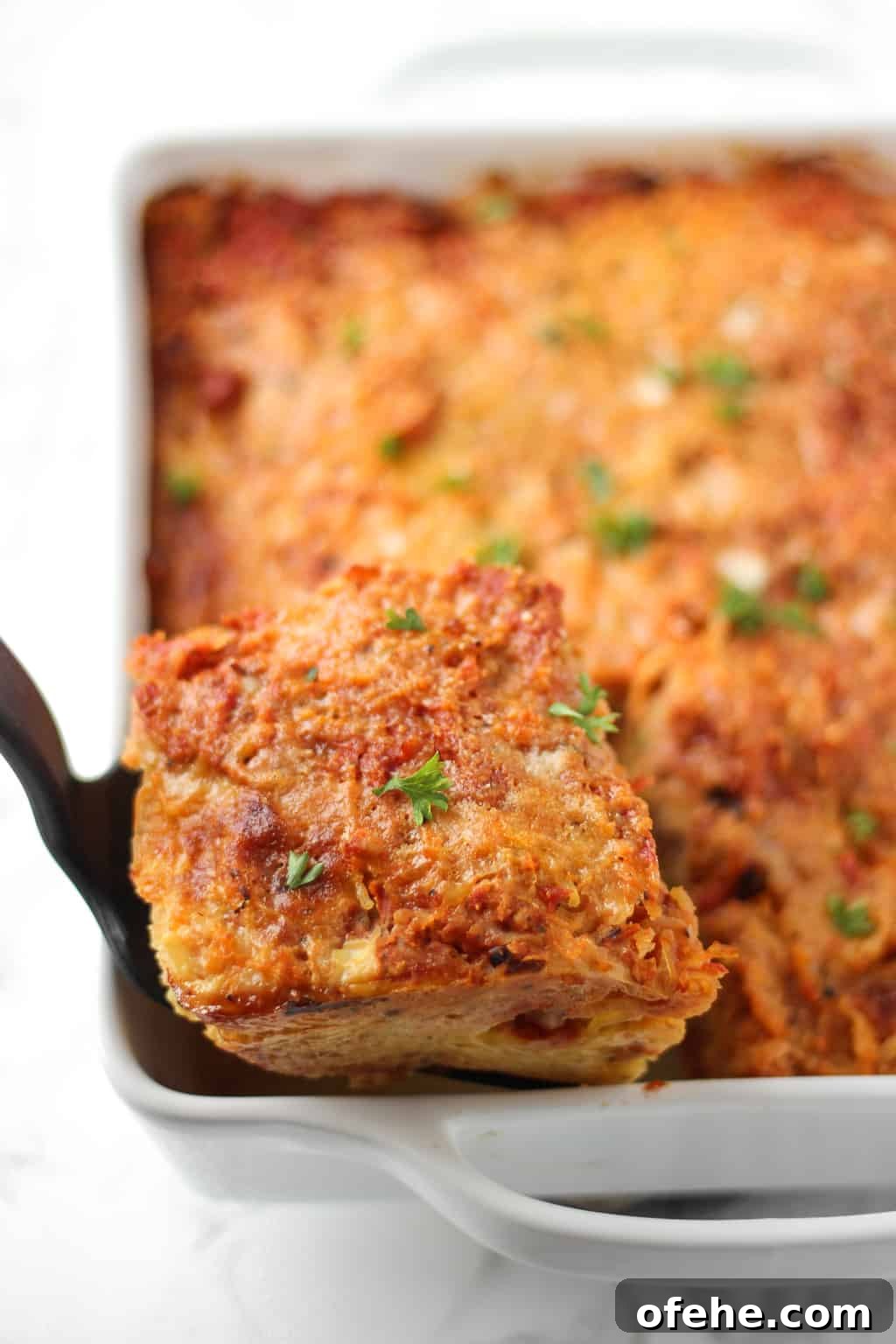 Spaghetti Squash Lasagna - healthy dinner or meal prep!