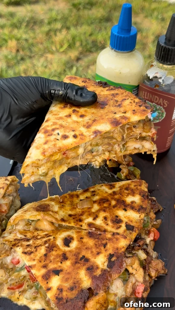 Cheesy Chicken Bacon Ranch Quesadillas 9 sliced chicken bacon ranch quesadilla