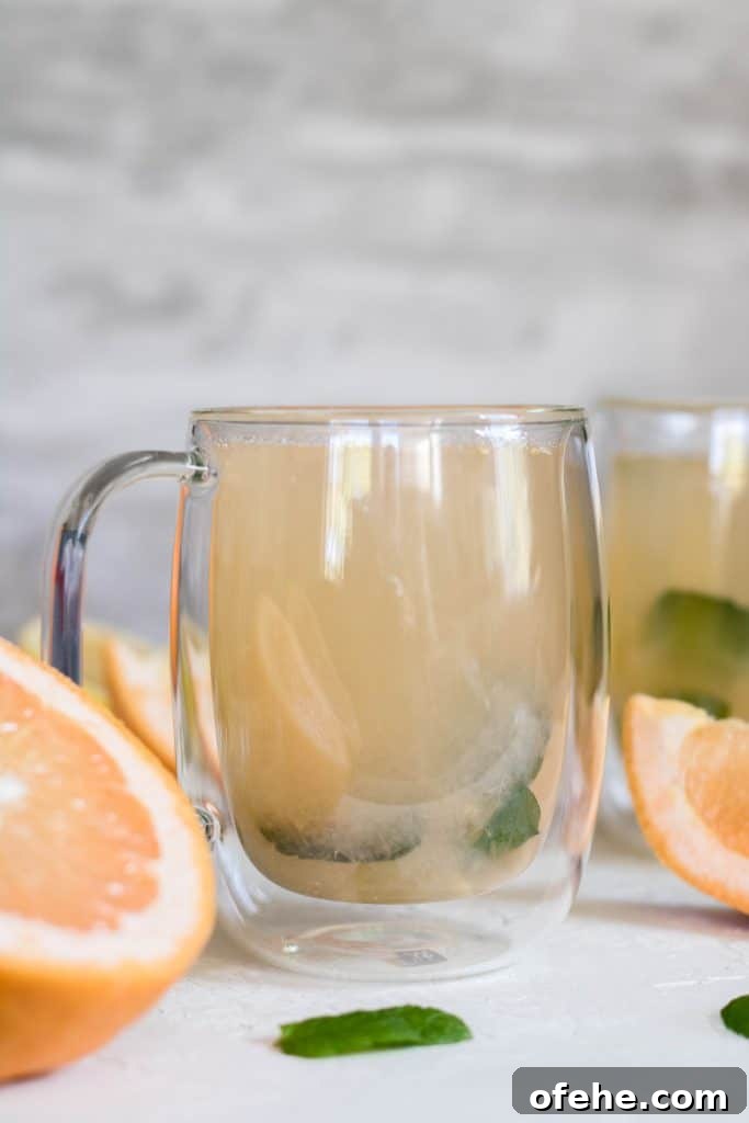 Low-Calorie Apple Cider Vinegar Drink Recipe You Will Love 7 Warm deto grapefruit tea