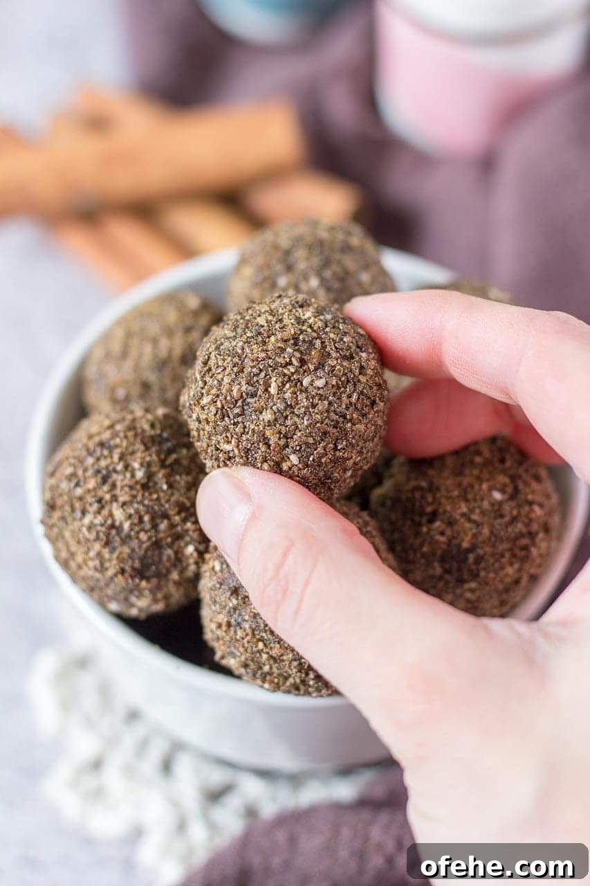 Gingerbread Energy Balls Recipe with Dates & Walnuts 4 Gingerbread Energy Balls