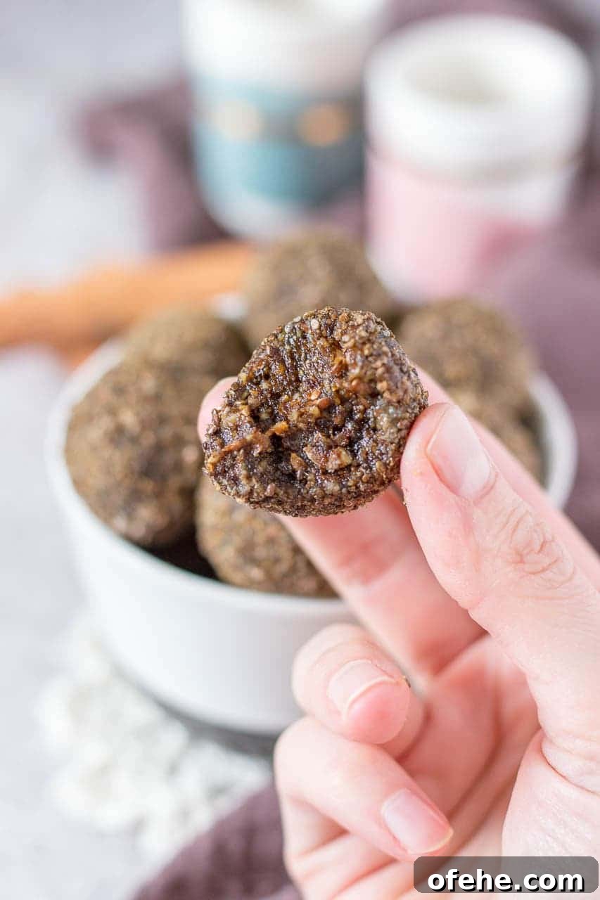 Gingerbread Energy Balls Recipe with Dates & Walnuts 5 Gingerbread Energy Balls