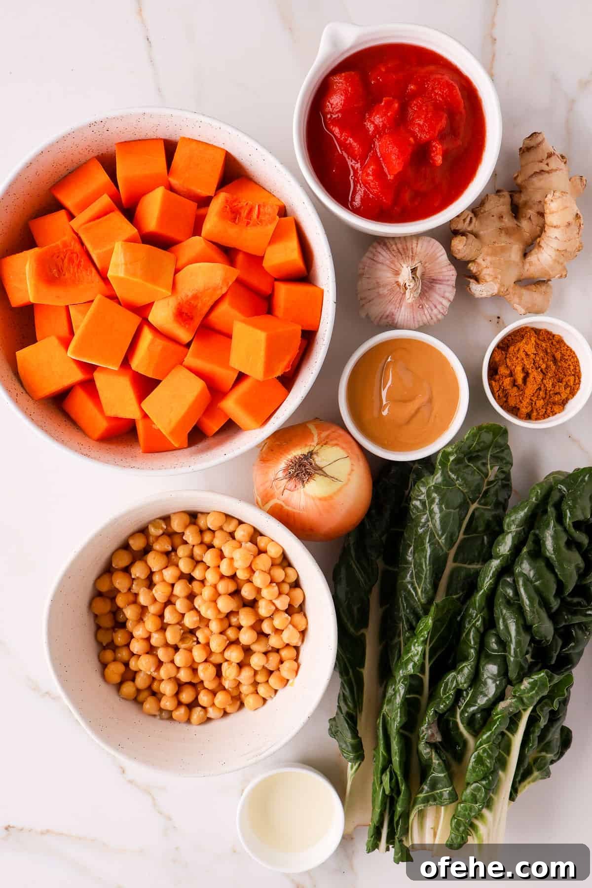 Ingredients shown to make the recipe.